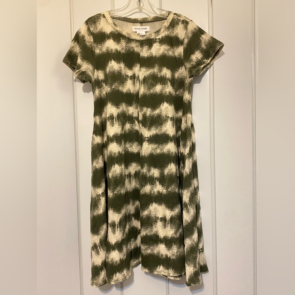 Melrose and Market Olive and‎ Cream Kids Dress